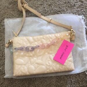 NWT Betsey Johnson Quilted Crossbody